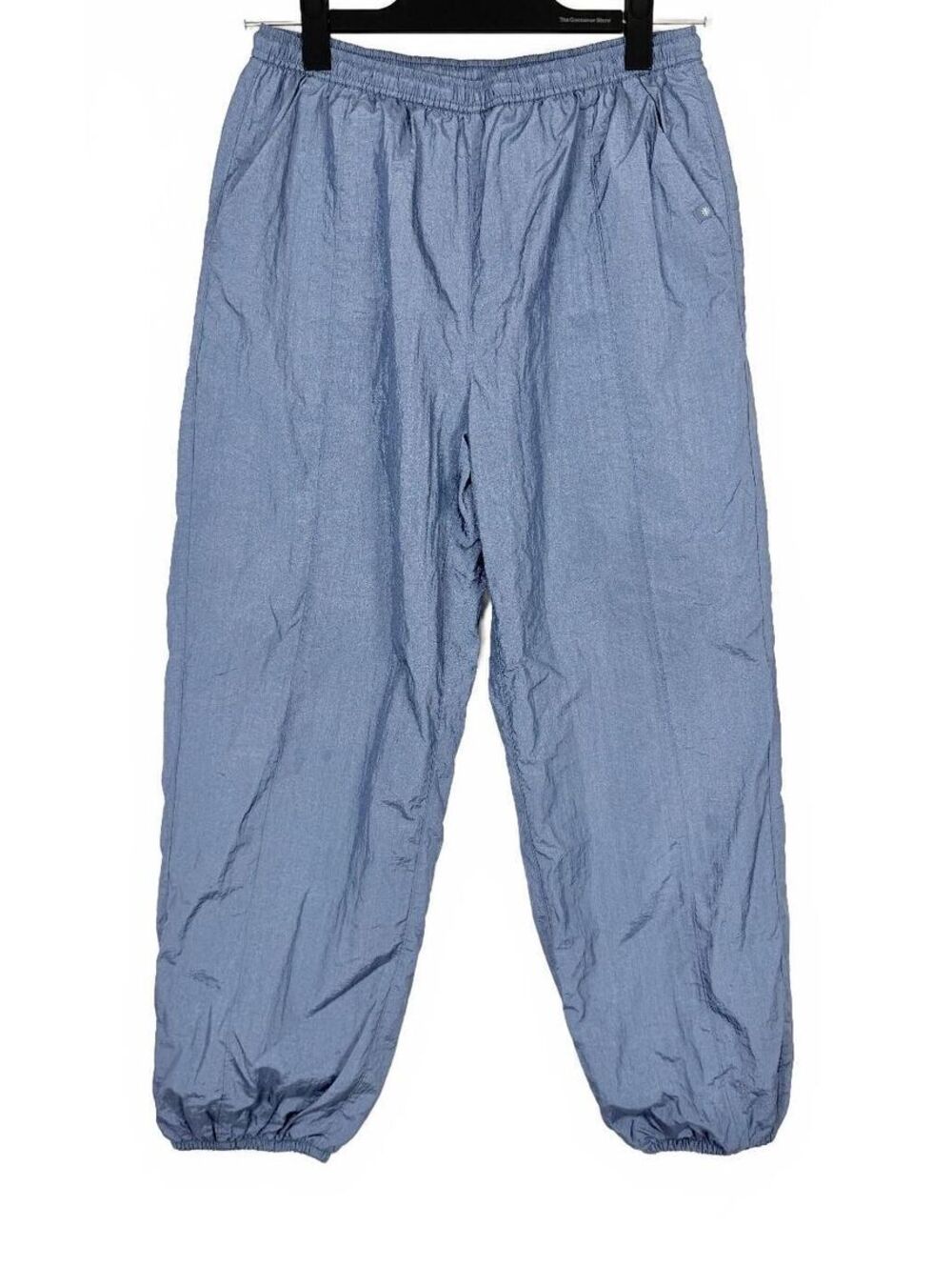 Athleta Girl Slate Blue Crinkle Nylon Windbreaker Track Jogger Pants Sz Large 12